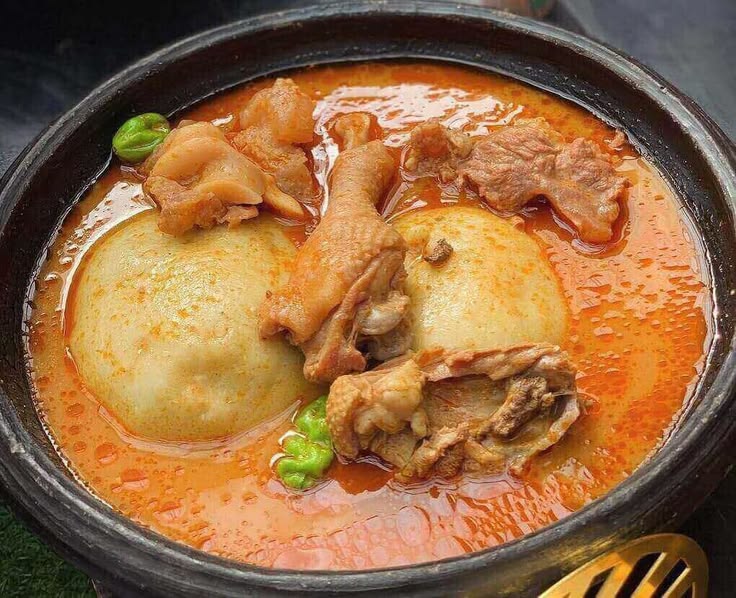 Fufu with Groundnut Soup