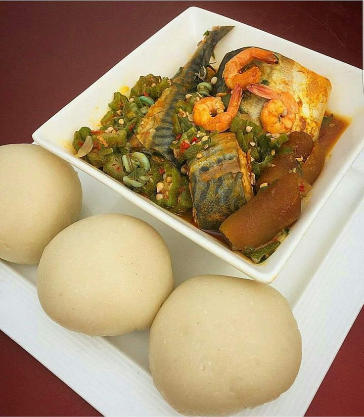 Banku with Okro Stew